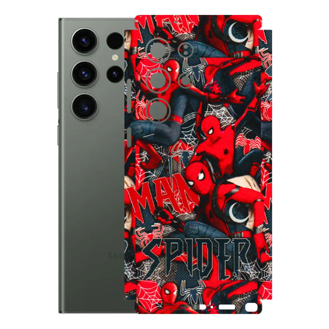 Samsung A/S Series Phone Skins (All Models) - SpiderMan Cool - 3D Embossed Finish (L-188) Samsung Galaxy S23 Ultra (5G)