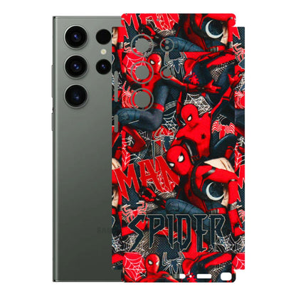 Samsung A/S Series Phone Skins (All Models) - SpiderMan Cool - 3D Embossed Finish (L-188) Samsung Galaxy S23 Ultra (5G)