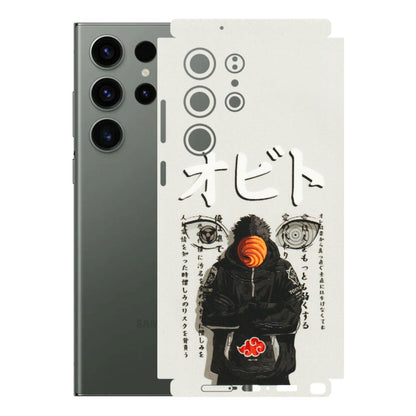 Samsung A/S Series Phone Skins (All Models) - Obito Anime Eye - 3D Embossed Finish (L-19) Samsung Galaxy S23 Ultra (5G)