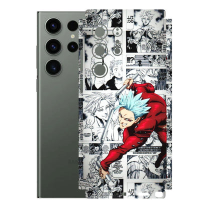 Samsung A/S Series Phone Skins (All Models) - Anime Comic - 3D Embossed Finish (L-192) Samsung Galaxy S23 Ultra (5G)
