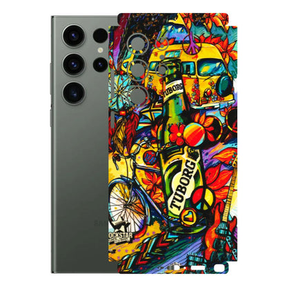 Samsung A/S Series Phone Skins (All Models) - Cool Beer Bottle - 3D Embossed Finish (L-193) Samsung Galaxy S23 Ultra (5G)