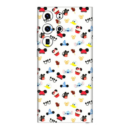 Samsung A/S Series Phone Skins (All Models) - Minnie Mouse & Donald Doodles s - 3D Embossed Finish (L-194) Samsung Galaxy S23 Ultra (5G)