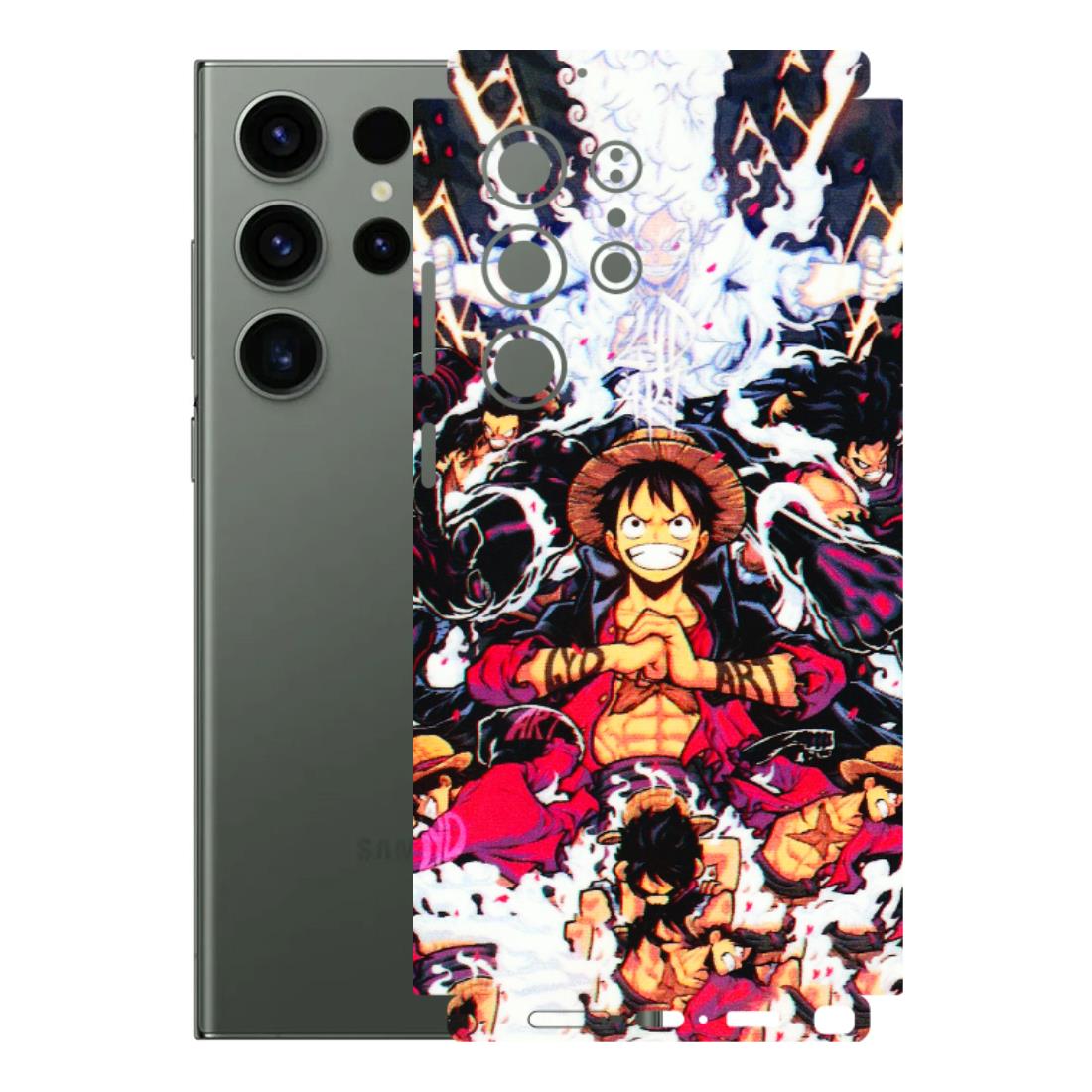 Samsung A/S Series Phone Skins (All Models) - Luffy Anime Character - 3D Embossed Finish (L-203) Samsung Galaxy S23 Ultra (5G)