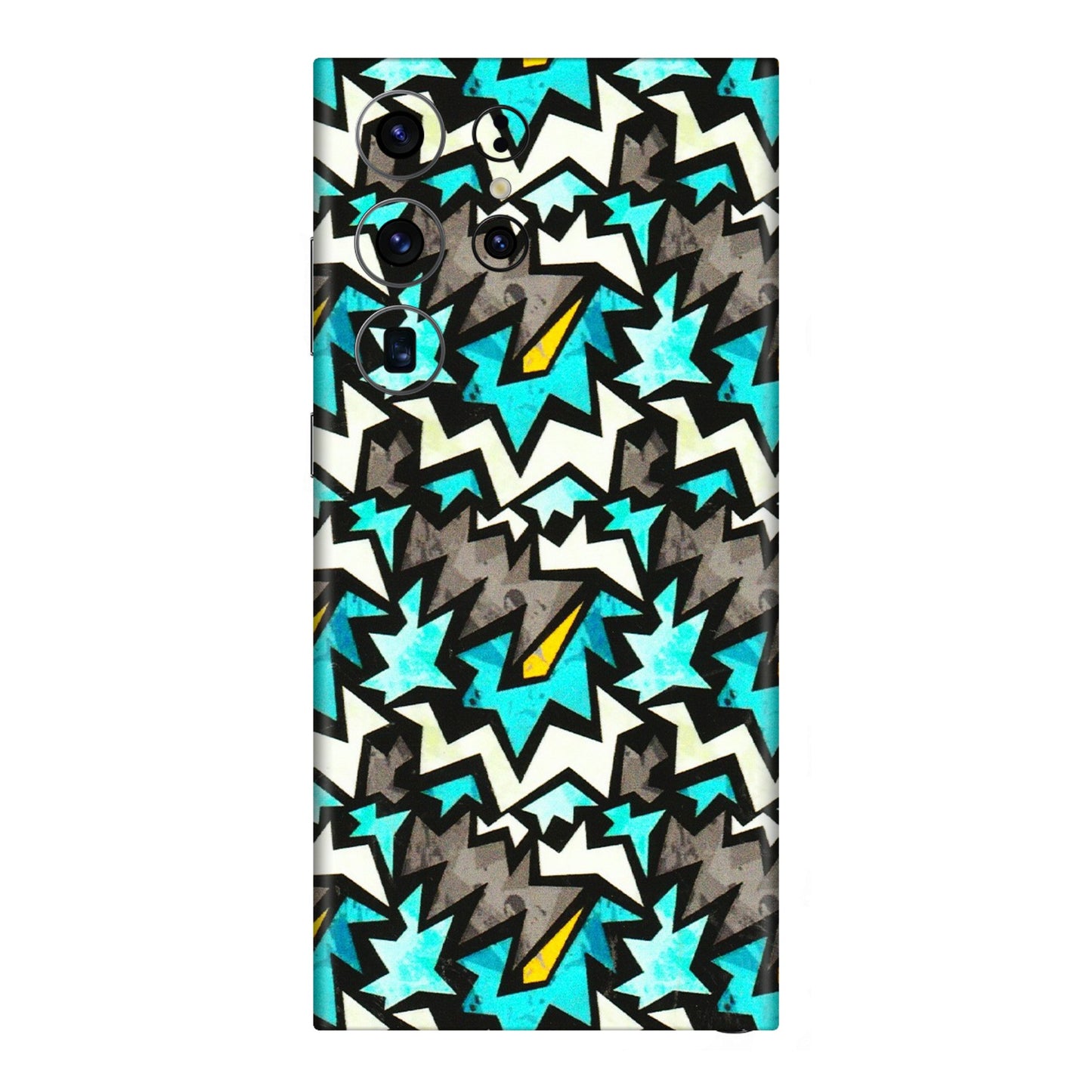 Samsung A/S Series Phone Skins (All Models) - Funky Zig Zag - 3D Embossed Finish (L-223) Samsung Galaxy S23 Ultra (5G)