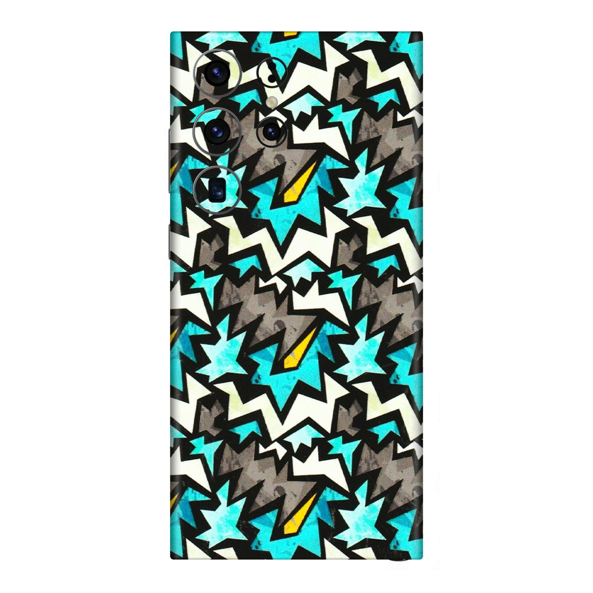 Samsung A/S Series Phone Skins (All Models) - Funky Zig Zag - 3D Embossed Finish (L-223) Samsung Galaxy S23 Ultra (5G)