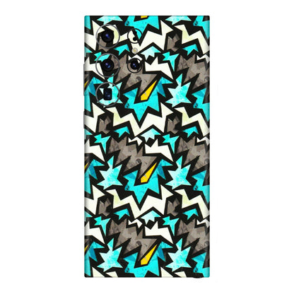Samsung A/S Series Phone Skins (All Models) - Funky Zig Zag - 3D Embossed Finish (L-223) Samsung Galaxy S23 Ultra (5G)