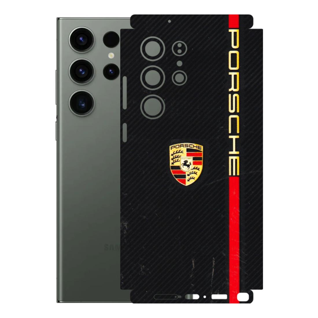 Samsung A/S Series Phone Skins (All Models) - Premium Porsche - 3D Embossed Finish (L-225) Samsung Galaxy S23 Ultra (5G)