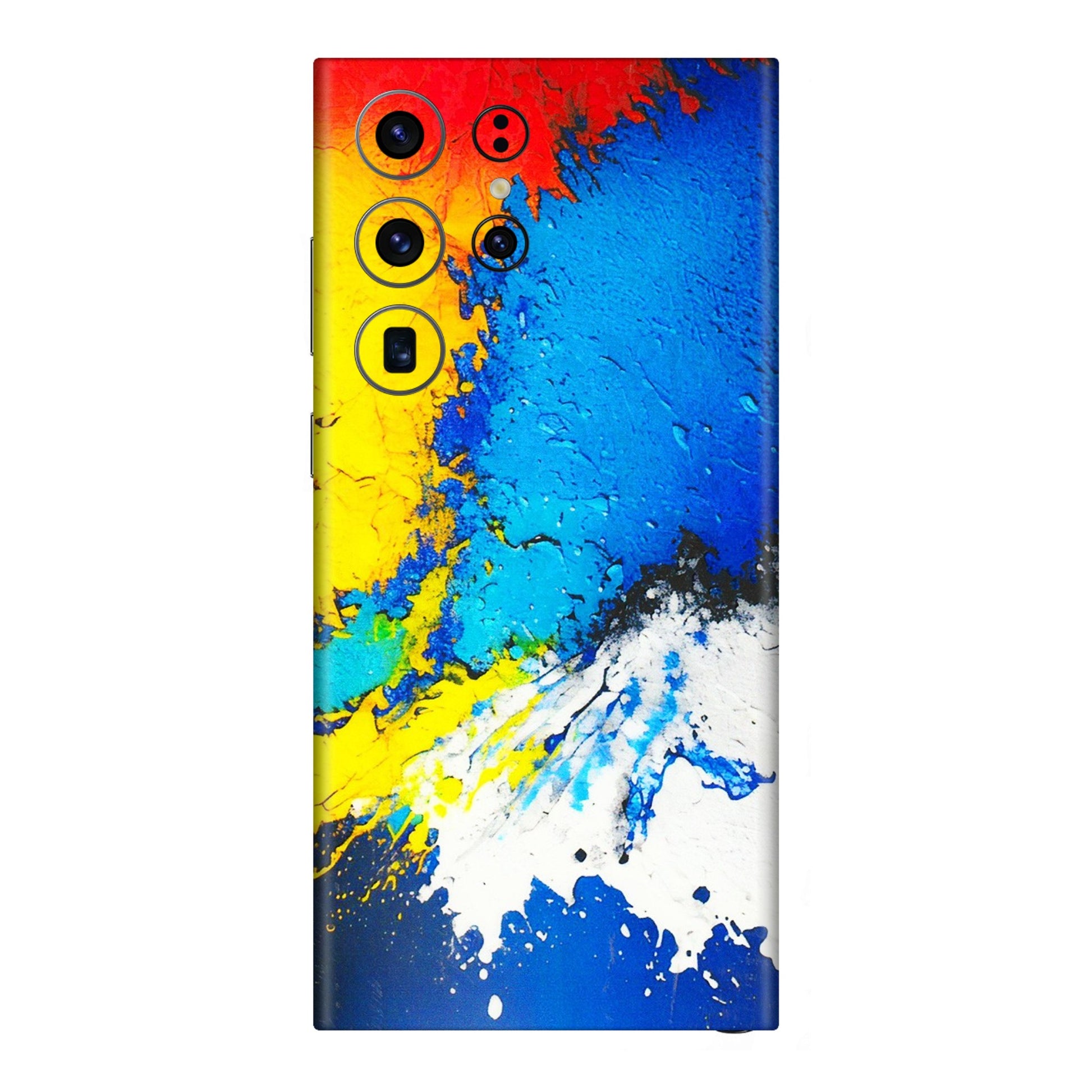 Samsung A/S Series Phone Skins (All Models) - Acrylic Paint Spill - 3D Embossed Finish (L-229) Samsung Galaxy S23 Ultra (5G)