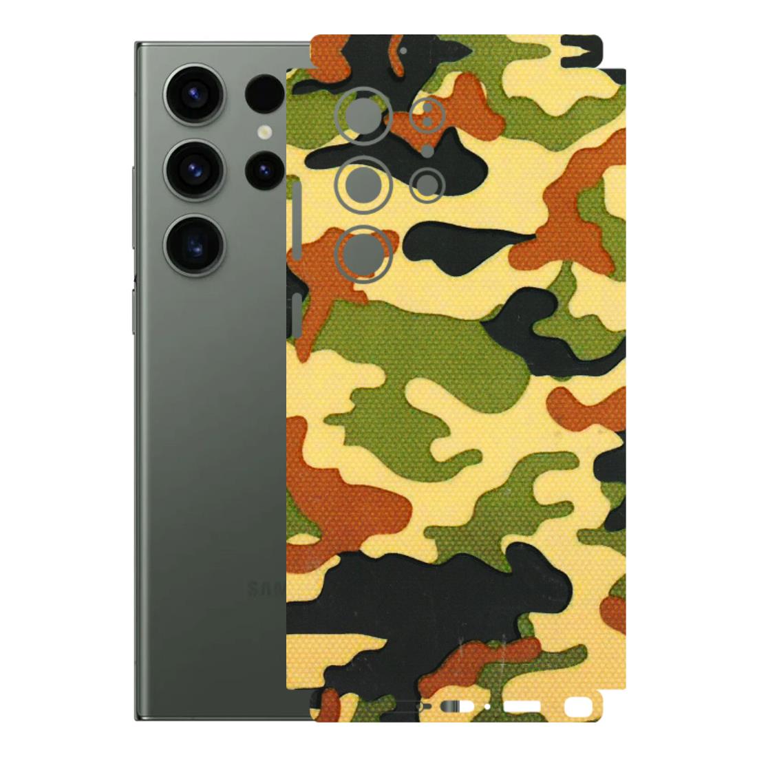 Samsung A/S Series Phone Skins (All Models) - Indian Military - 3D Embossed Finish (L-234) Samsung Galaxy S23 Ultra (5G)