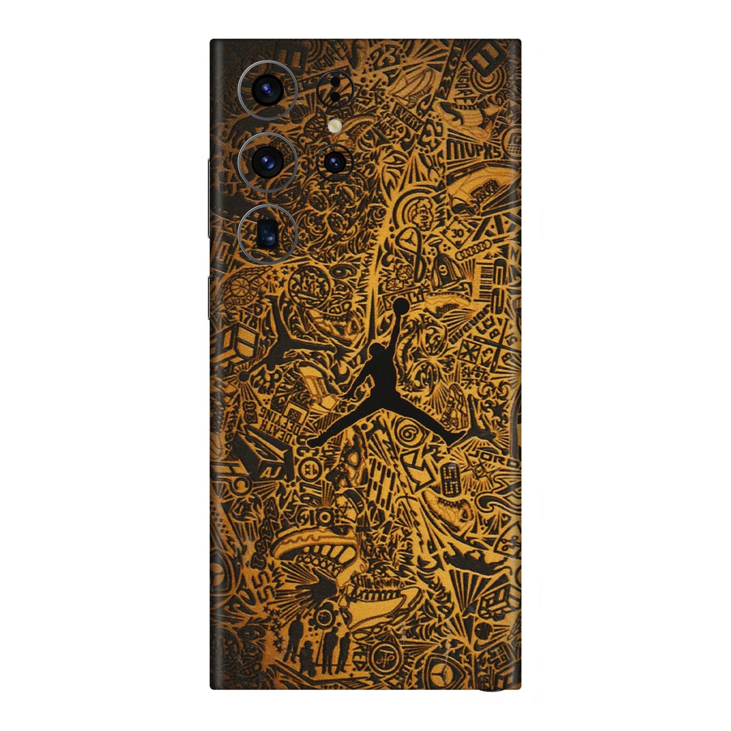 Samsung A/S Series Phone Skins (All Models) - Premium Gold Basketball Player - 3D Embossed Finish (L-236) Samsung Galaxy S23 Ultra (5G)