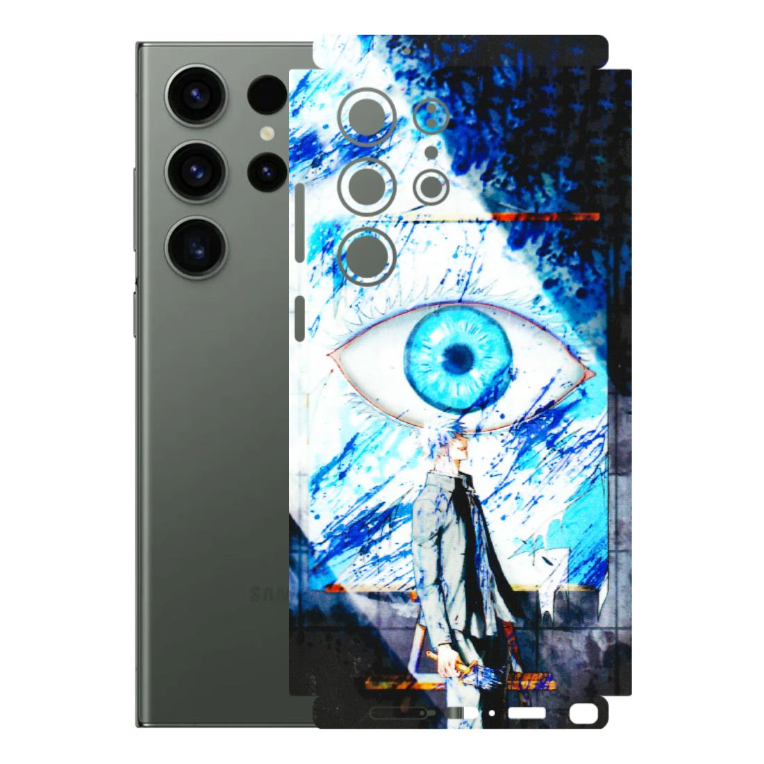 Samsung A/S Series Phone Skins (All Models) - Gojo Satoru evil eye - 3D Embossed Finish (L-239) Samsung Galaxy S23 Ultra (5G)