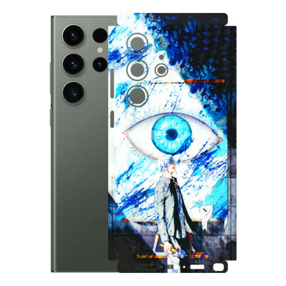 Samsung A/S Series Phone Skins (All Models) - Gojo Satoru evil eye - 3D Embossed Finish (L-239) Samsung Galaxy S23 Ultra (5G)
