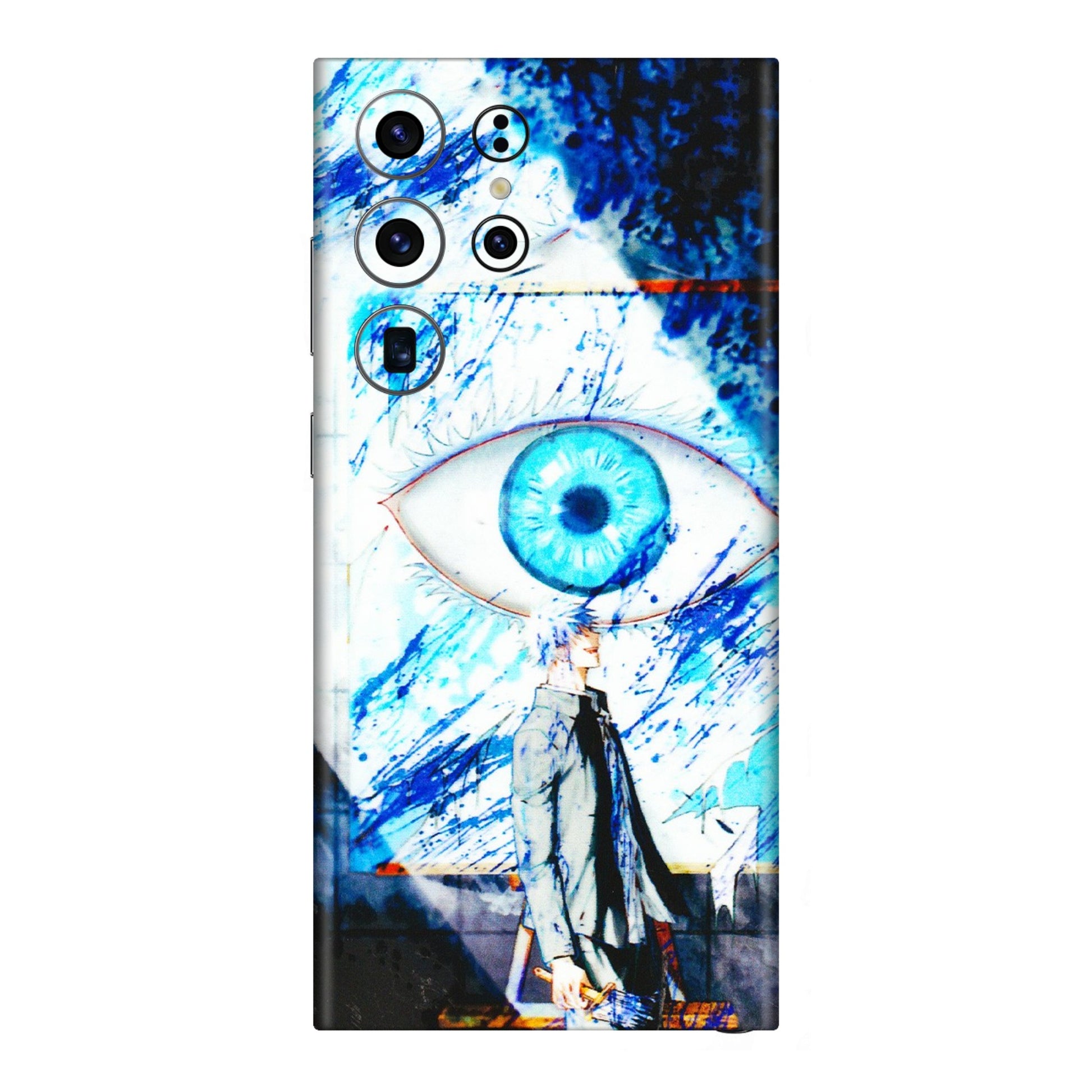 Samsung A/S Series Phone Skins (All Models) - Gojo Satoru evil eye - 3D Embossed Finish (L-239) Samsung Galaxy S23 Ultra (5G)