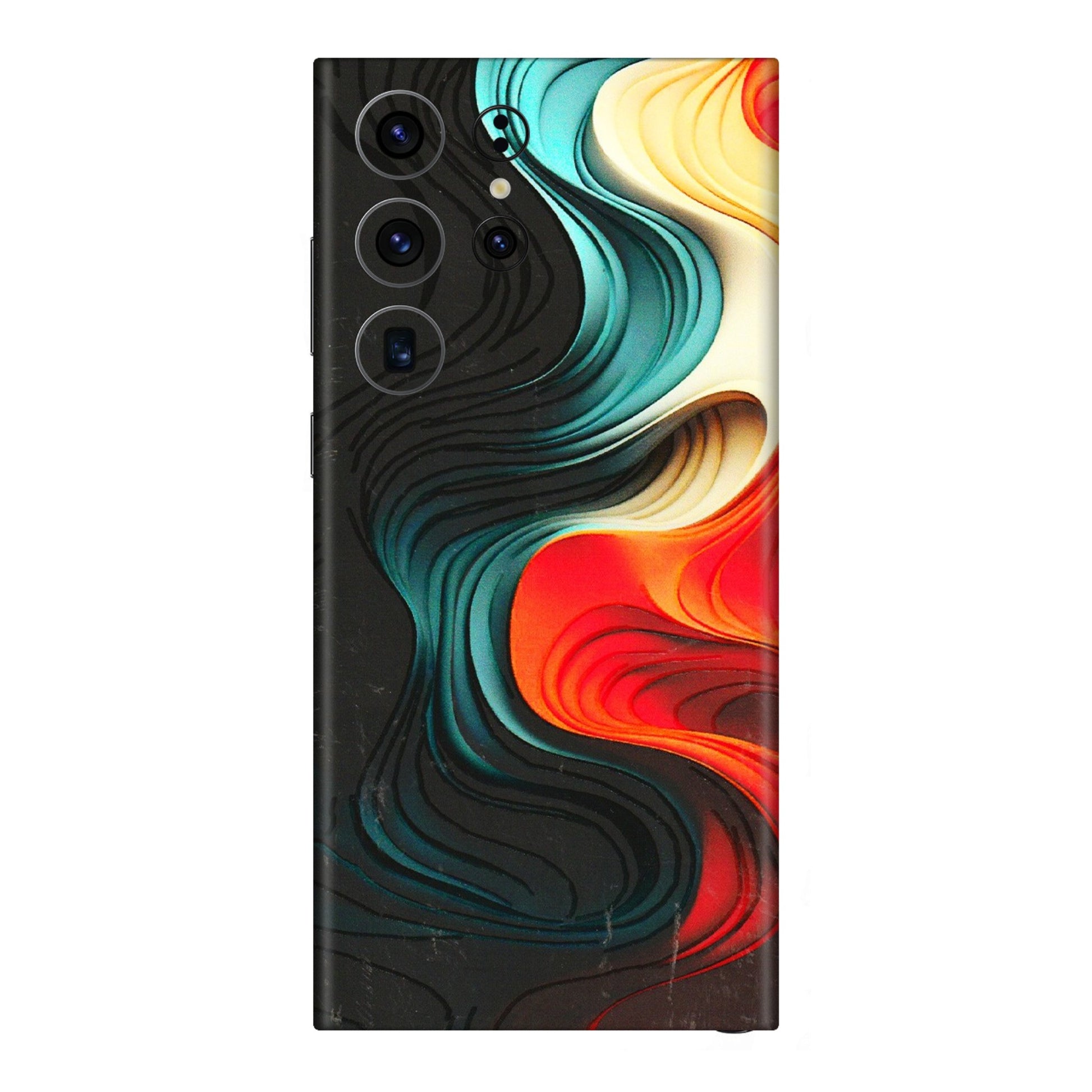 Samsung A/S Series Phone Skins (All Models) - The Silky Swirl - 3D Embossed Finish (L-240) Samsung Galaxy S23 Ultra (5G)
