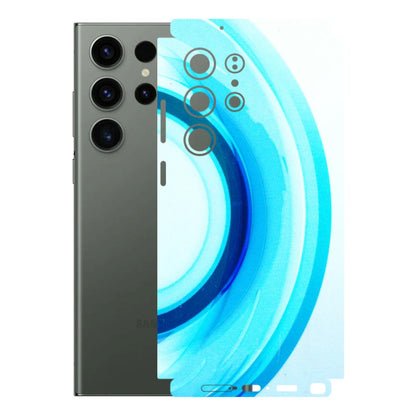 Samsung A/S Series Phone Skins (All Models) - The Blue Curve - 3D Embossed Finish (L-244) Samsung Galaxy S23 Ultra (5G)