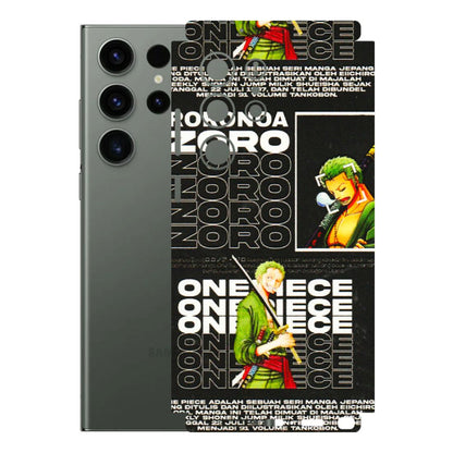 Samsung A/S Series Phone Skins (All Models) - One Piece Zoro - 3D Embossed Finish (L-250) Samsung Galaxy S23 Ultra (5G)