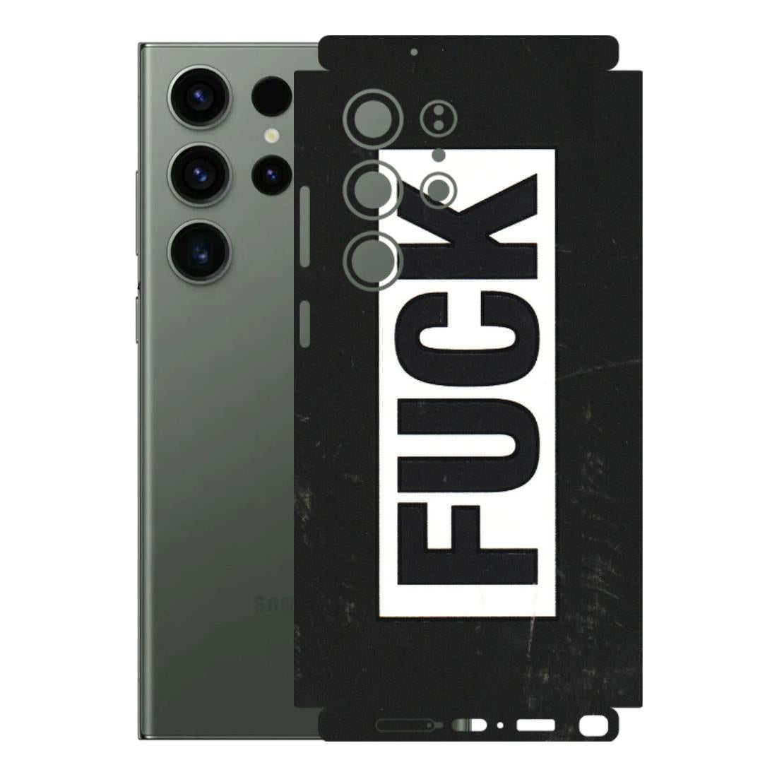 Samsung A/S Series Phone Skins (All Models) - The F Word - 3D Embossed Finish (L-255) Samsung Galaxy S23 Ultra (5G)