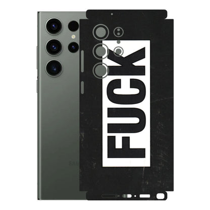 Samsung A/S Series Phone Skins (All Models) - The F Word - 3D Embossed Finish (L-255) Samsung Galaxy S23 Ultra (5G)