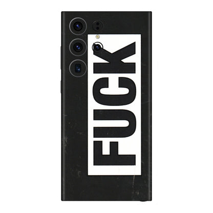 Samsung A/S Series Phone Skins (All Models) - The F Word - 3D Embossed Finish (L-255) Samsung Galaxy S23 Ultra (5G)