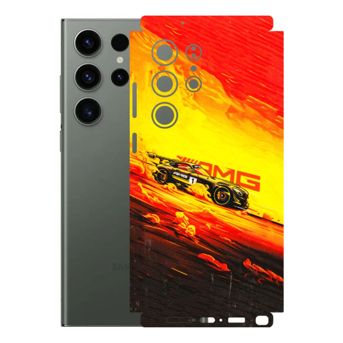 Samsung A/S Series Phone Skins (All Models) - AMG Car Speed Cover - 3D Embossed Finish (L-256) Samsung Galaxy S23 Ultra (5G)
