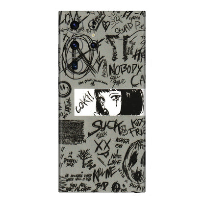 Samsung A/S Series Phone Skins (All Models) - Never Have Love Anime - 3D Embossed Finish (L-260) Samsung Galaxy S23 Ultra (5G)