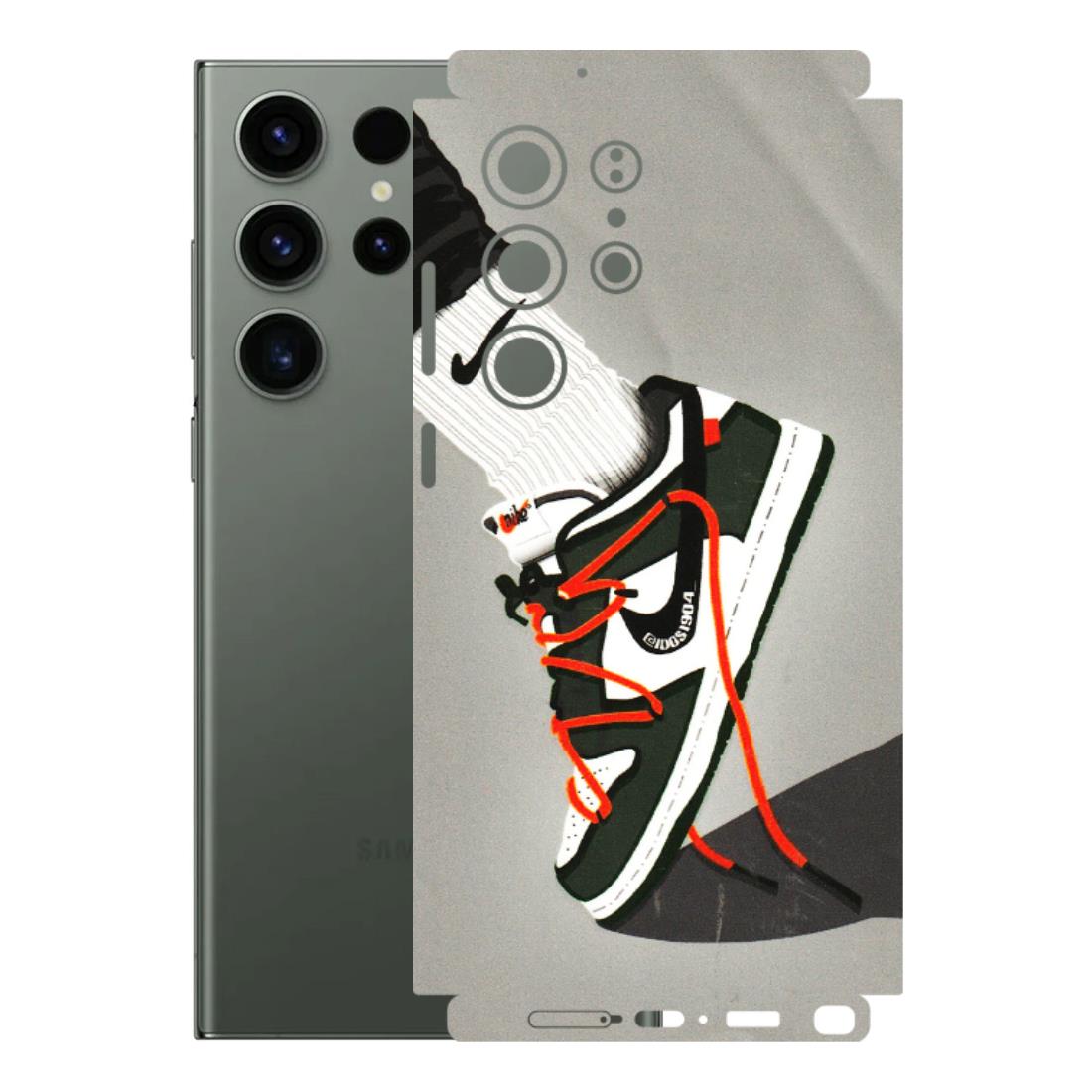 Samsung A/S Series Phone Skins (All Models) - New Grey Sneaker - 3D Embossed Finish (L-261) Samsung Galaxy S23 Ultra (5G)