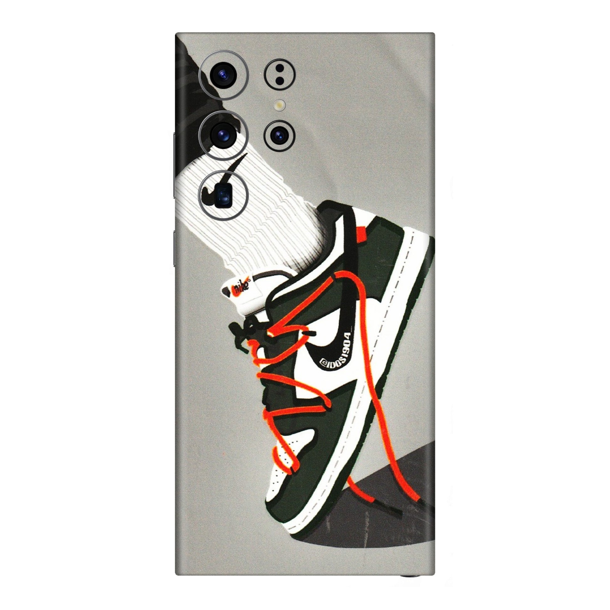 Samsung A/S Series Phone Skins (All Models) - New Grey Sneaker - 3D Embossed Finish (L-261) Samsung Galaxy S23 Ultra (5G)