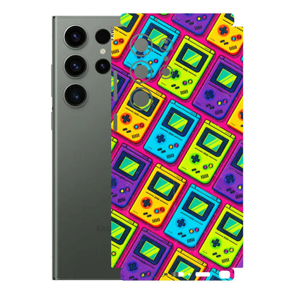 Samsung A/S Series Phone Skins (All Models) - Gameboy Colourful - 3D Embossed Finish (L-266) Samsung Galaxy S23 Ultra (5G)