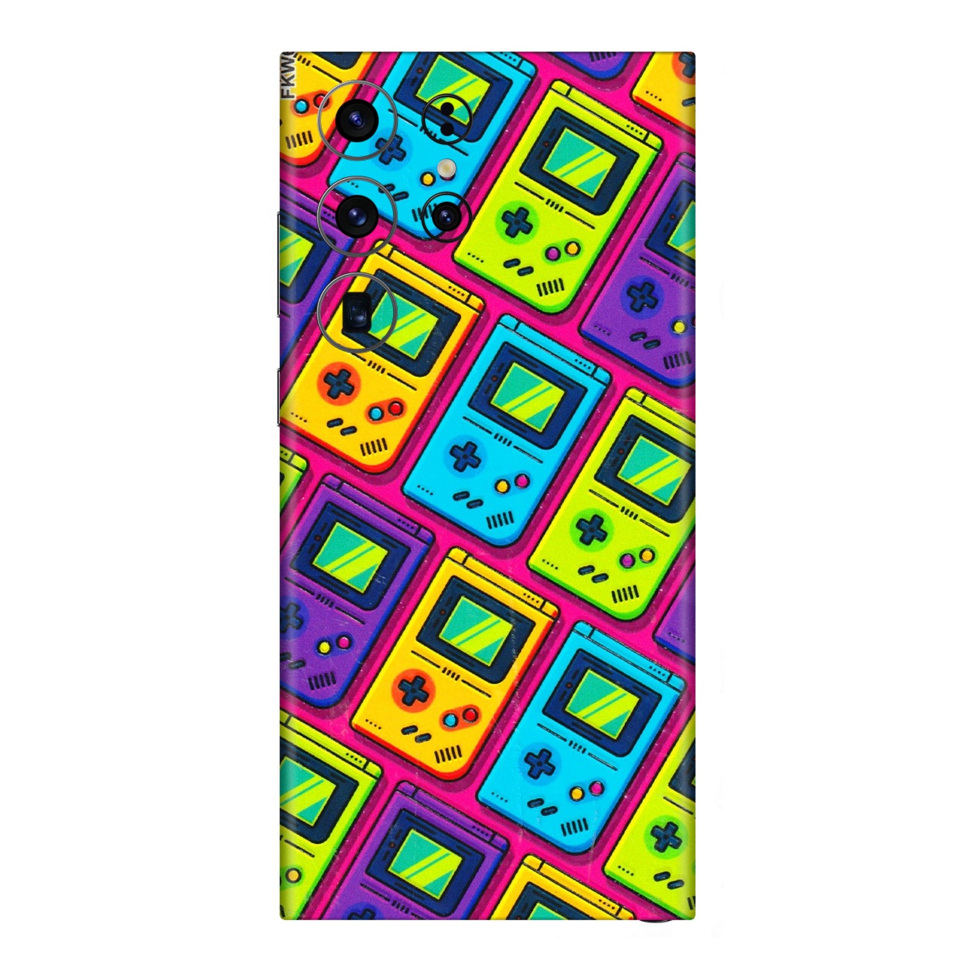 Samsung A/S Series Phone Skins (All Models) - Gameboy Colourful - 3D Embossed Finish (L-266) Samsung Galaxy S23 Ultra (5G)