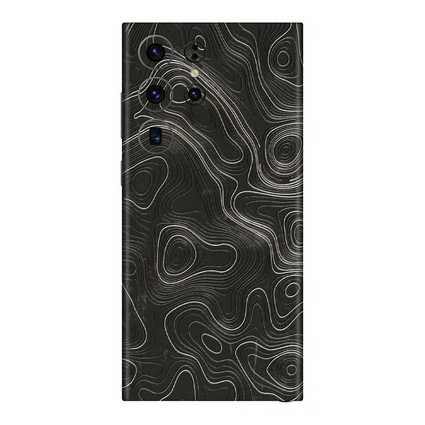 Samsung A/S Series Phone Skins (All Models) - Abstract White Line Map - 3D Embossed Finish (L-269) Samsung Galaxy S23 Ultra (5G)