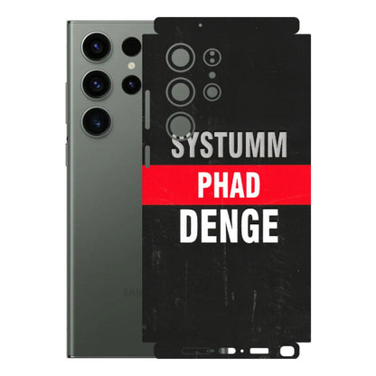 Samsung A/S Series Phone Skins (All Models) - Systumm Phad Denge - 3D Embossed Finish (L-278) Samsung Galaxy S23 Ultra (5G)