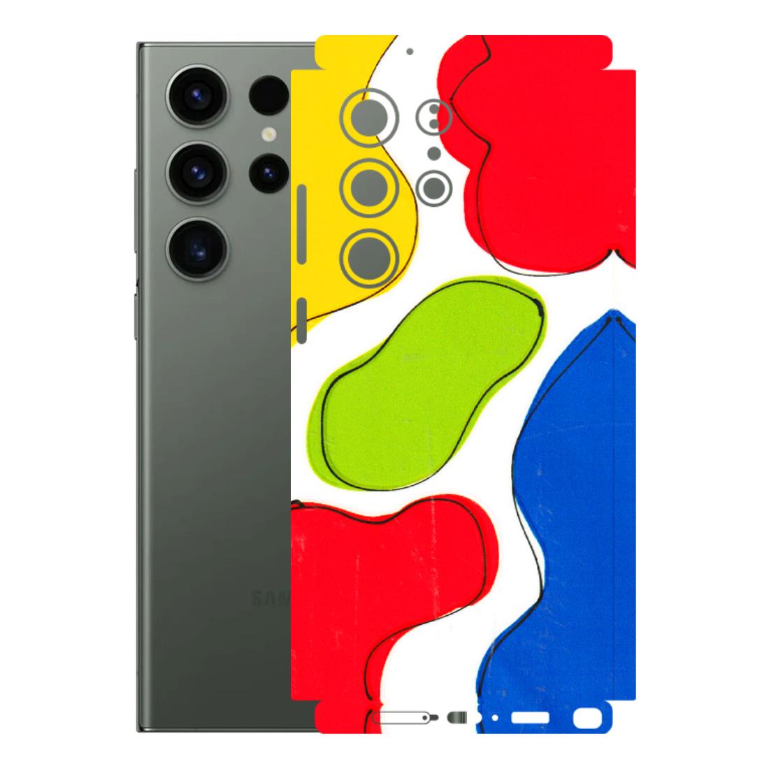 Samsung A/S Series Phone Skins (All Models) - RGB Colour Paint - 3D Embossed Finish (L-284) Samsung Galaxy S23 Ultra (5G)