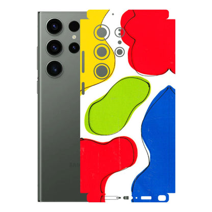 Samsung A/S Series Phone Skins (All Models) - RGB Colour Paint - 3D Embossed Finish (L-284) Samsung Galaxy S23 Ultra (5G)
