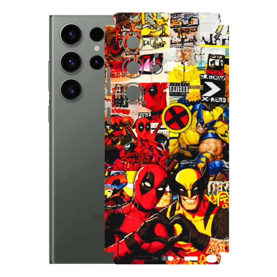 Samsung A/S Series Phone Skins (All Models) - Spidy Wolverine - 3D Embossed Finish (L-310) Samsung Galaxy S23 Ultra (5G)