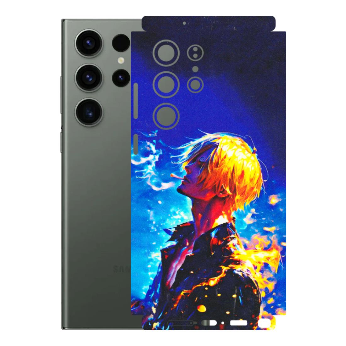 Samsung A/S Series Phone Skins (All Models) - Sanji Vinsmoke One Piece - 3D Embossed Finish (L-319) Samsung Galaxy S23 Ultra (5G)