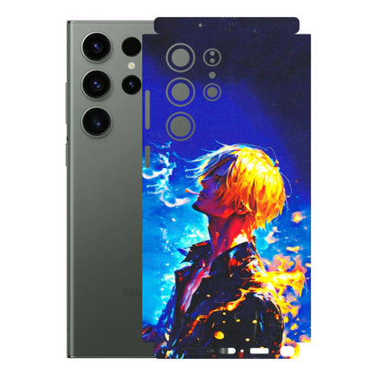 Samsung A/S Series Phone Skins (All Models) - Sanji Vinsmoke One Piece - 3D Embossed Finish (L-319) Samsung Galaxy S23 Ultra (5G)