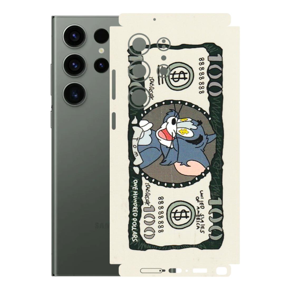 Samsung A/S Series Phone Skins (All Models) - Tom Hundred Dollar - 3D Embossed Finish (L-324) Samsung Galaxy S23 Ultra (5G)