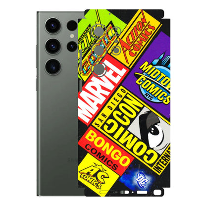 Samsung A/S Series Phone Skins (All Models) - Bongo Comic Con - 3D Embossed Finish (L-325) Samsung Galaxy S23 Ultra (5G)