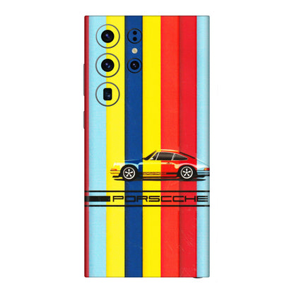 Samsung A/S Series Phone Skins (All Models) - Multicolour Porche - 3D Embossed Finish (L-39) Samsung Galaxy S23 Ultra (5G)