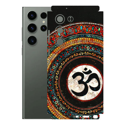 Samsung A/S Series Phone Skins (All Models) - Aum Chant Abstract - 3D Embossed Finish (L-42) Samsung Galaxy S23 Ultra (5G)