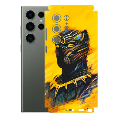 Samsung A/S Series Phone Skins (All Models) - Yellow Panther - 3D Embossed Finish (L-54) Samsung Galaxy S23 Ultra (5G)