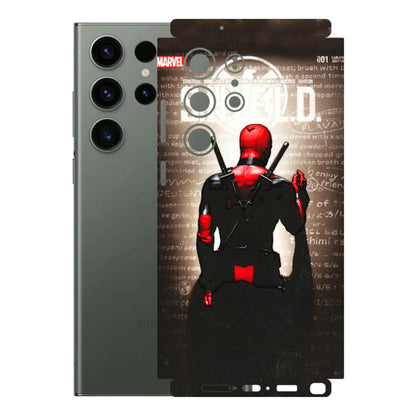 Samsung A/S Series Phone Skins (All Models) - Deadpool - 3D Embossed Finish (L-56) Samsung Galaxy S23 Ultra (5G)