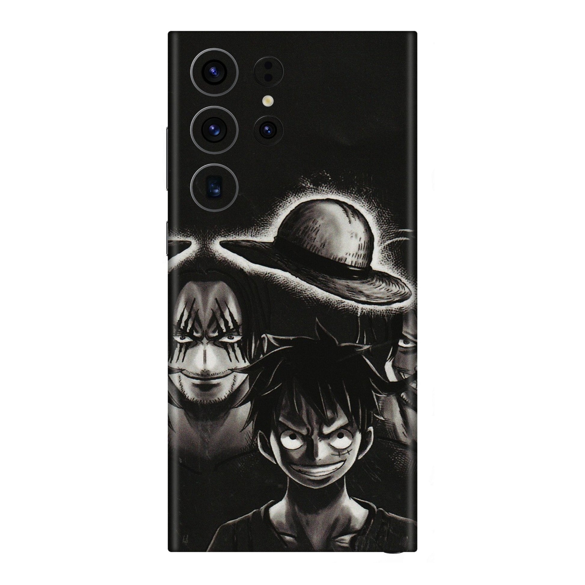 Samsung A/S Series Phone Skins (All Models) - Black Luffy Hat - 3D Embossed Finish (L-57) Samsung Galaxy S23 Ultra (5G)