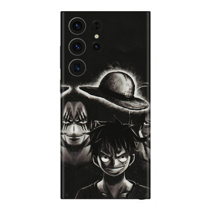 Samsung A/S Series Phone Skins (All Models) - Black Luffy Hat - 3D Embossed Finish (L-57) Samsung Galaxy S23 Ultra (5G)