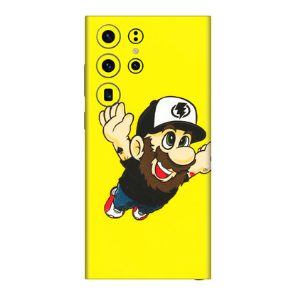 Samsung A/S Series Phone Skins (All Models) - Flying Beardo - 3D Embossed Finish (L-60) Samsung Galaxy S23 Ultra (5G)