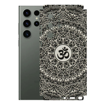 Samsung A/S Series Phone Skins (All Models) - Aum Elegant Mandala - 3D Embossed Finish (L-62) Samsung Galaxy S23 Ultra (5G)
