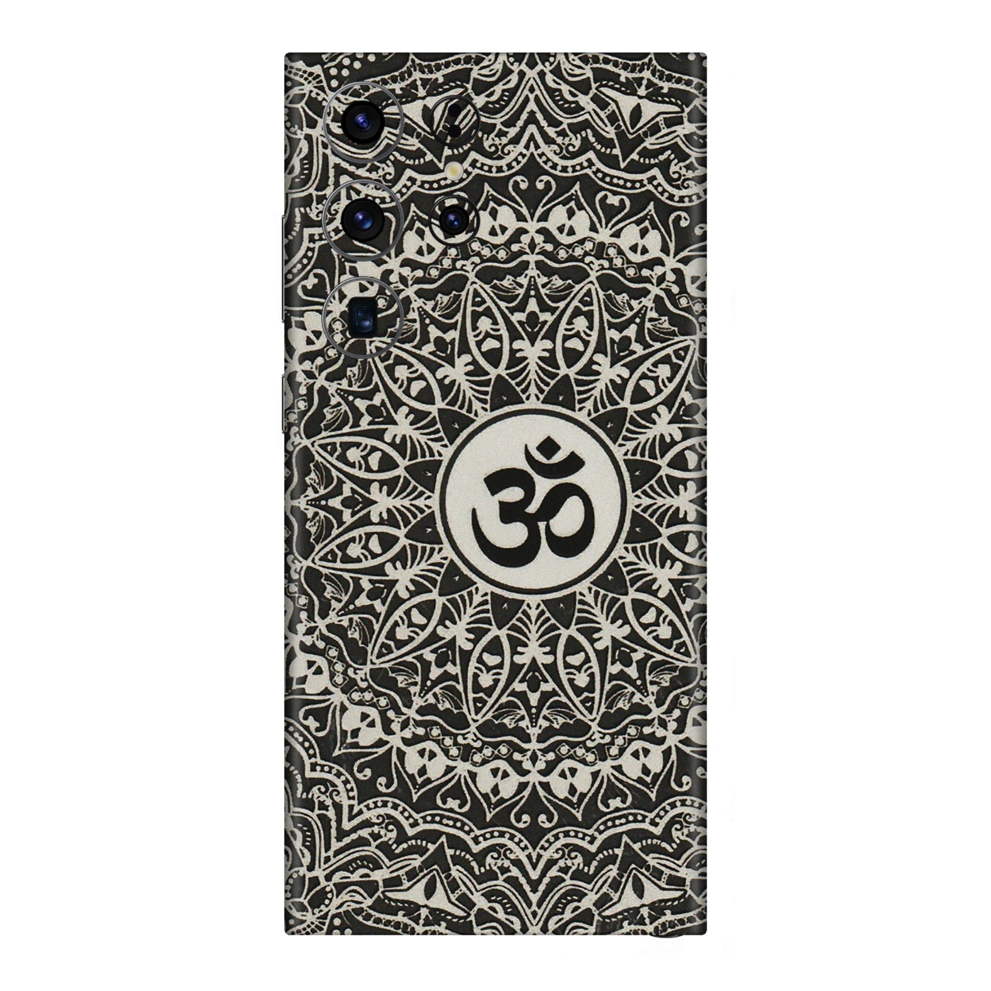 Samsung A/S Series Phone Skins (All Models) - Aum Elegant Mandala - 3D Embossed Finish (L-62) Samsung Galaxy S23 Ultra (5G)