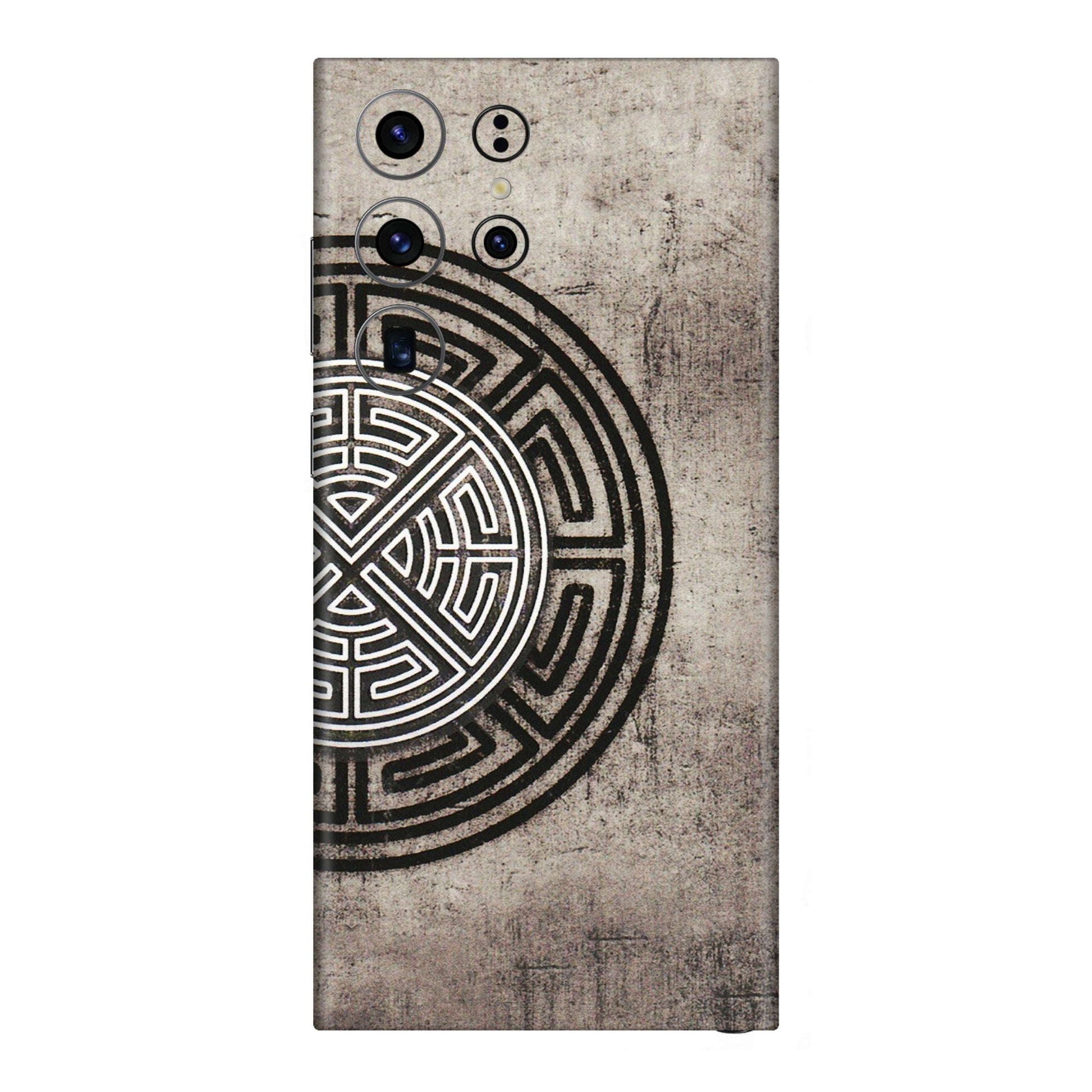Samsung A/S Series Phone Skins (All Models) - Mysterious Circular Design - 3D Embossed Finish (L-63) Samsung Galaxy S23 Ultra (5G)