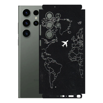 Samsung A/S Series Phone Skins (All Models) - Never Ending Travel - 3D Embossed Finish (L-79) Samsung Galaxy S23 Ultra (5G)