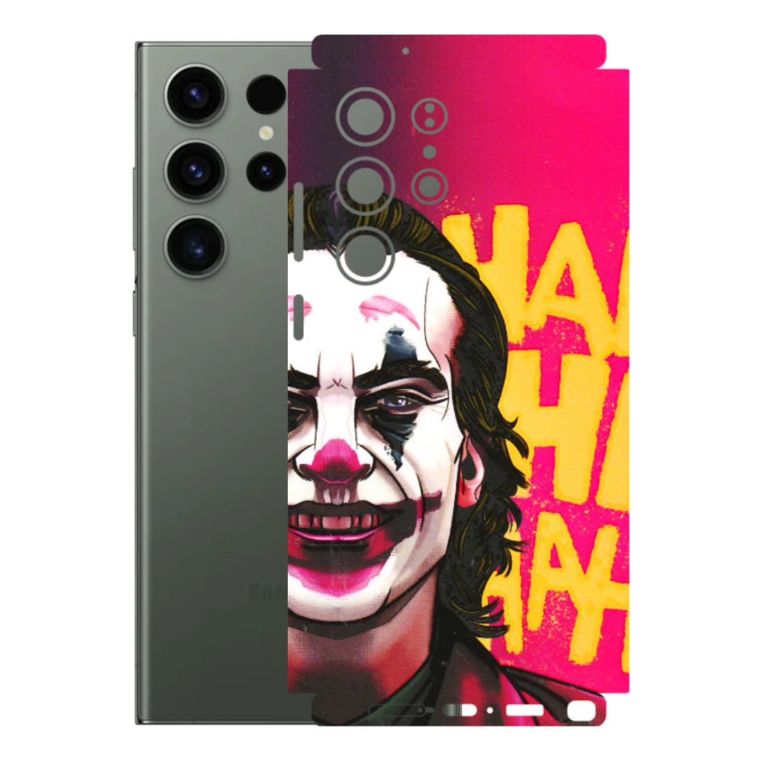 Samsung A/S Series Phone Skins (All Models) - Joker Evil Laugh - 3D Embossed Finish (L-97) Samsung Galaxy S23 Ultra (5G)